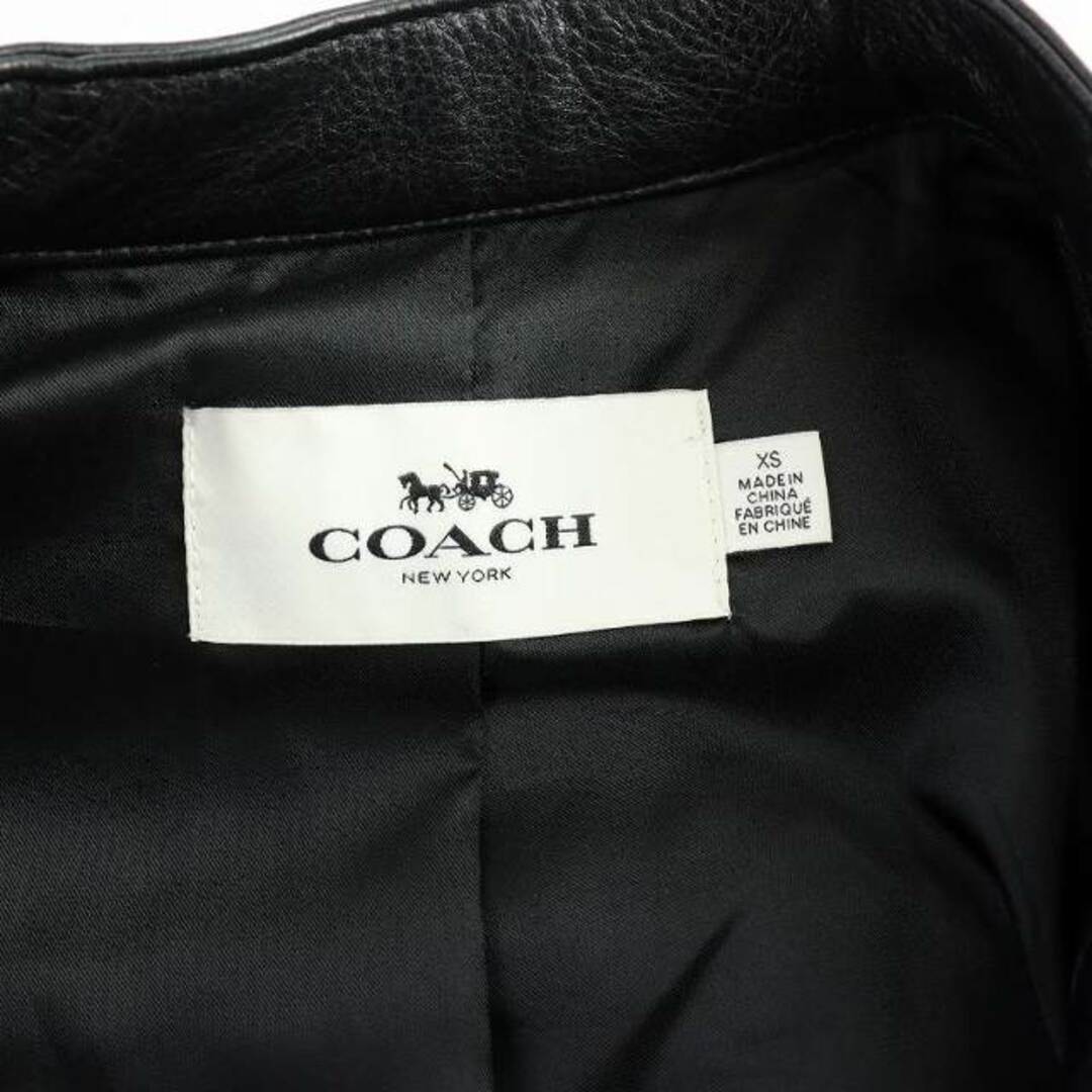 COACH - コーチ シングル ライダースジャケット レザー COACH - コーチ シングル ライダースジャケット レザー
