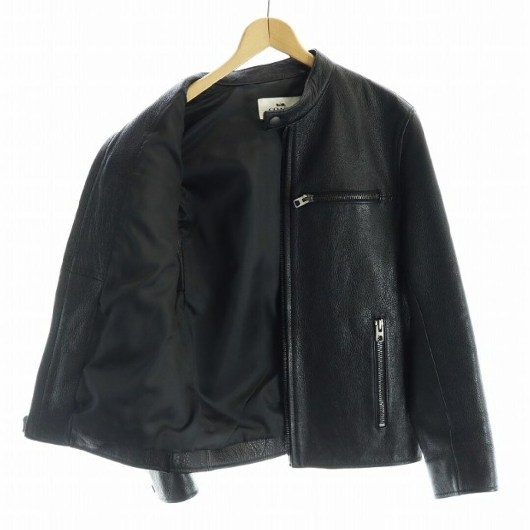 COACH - コーチ シングル ライダースジャケット レザー COACH - コーチ シングル ライダースジャケット レザー
