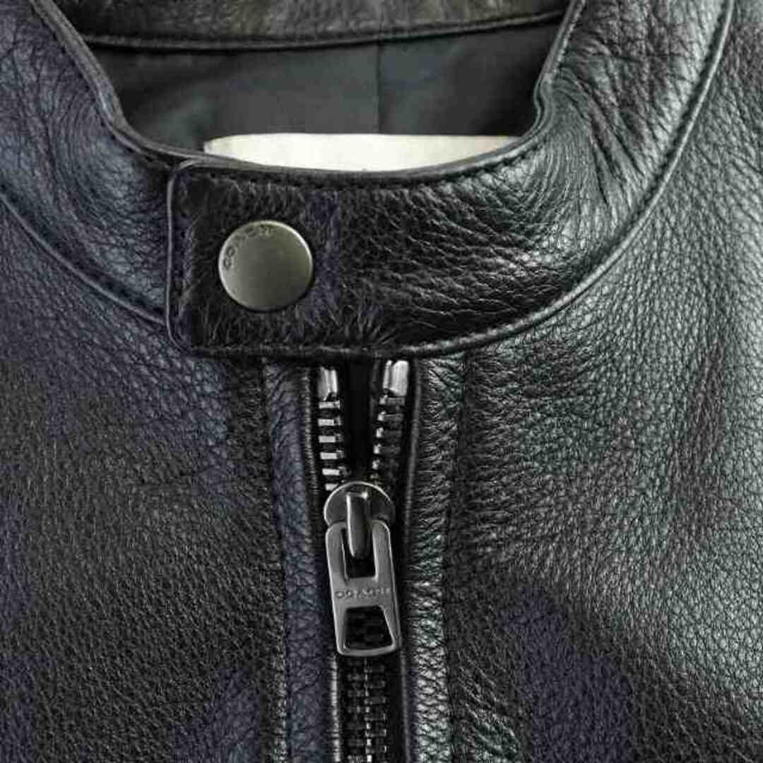 COACH - コーチ シングル ライダースジャケット レザー COACH - コーチ シングル ライダースジャケット レザー