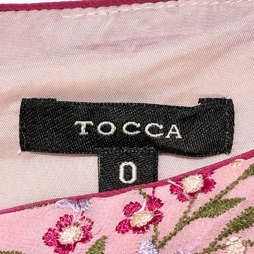 TOCCA - トッカ TOCCA 花柄 刺繍 ノースリーブ ワンピース 0 TOCCA - トッカ TOCCA 花柄 刺繍 ノースリーブ ワンピース 0