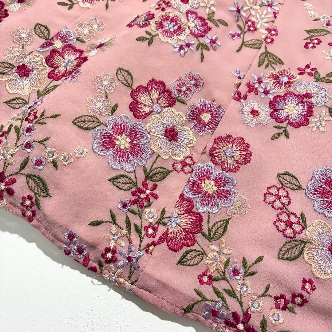 TOCCA - トッカ TOCCA 花柄 刺繍 ノースリーブ ワンピース 0 TOCCA - トッカ TOCCA 花柄 刺繍 ノースリーブ ワンピース 0