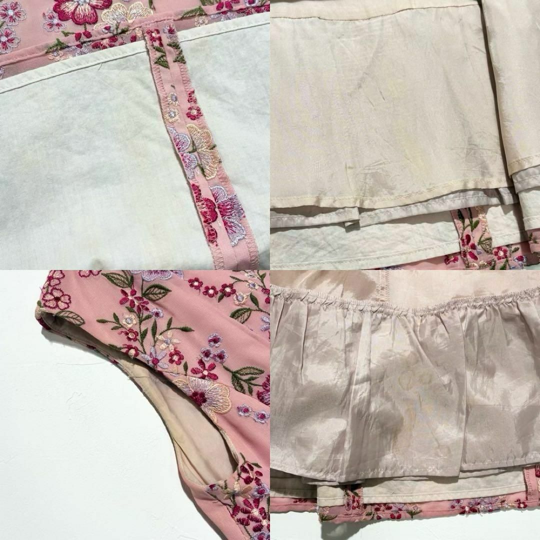 TOCCA - トッカ TOCCA 花柄 刺繍 ノースリーブ ワンピース 0 TOCCA - トッカ TOCCA 花柄 刺繍 ノースリーブ ワンピース 0