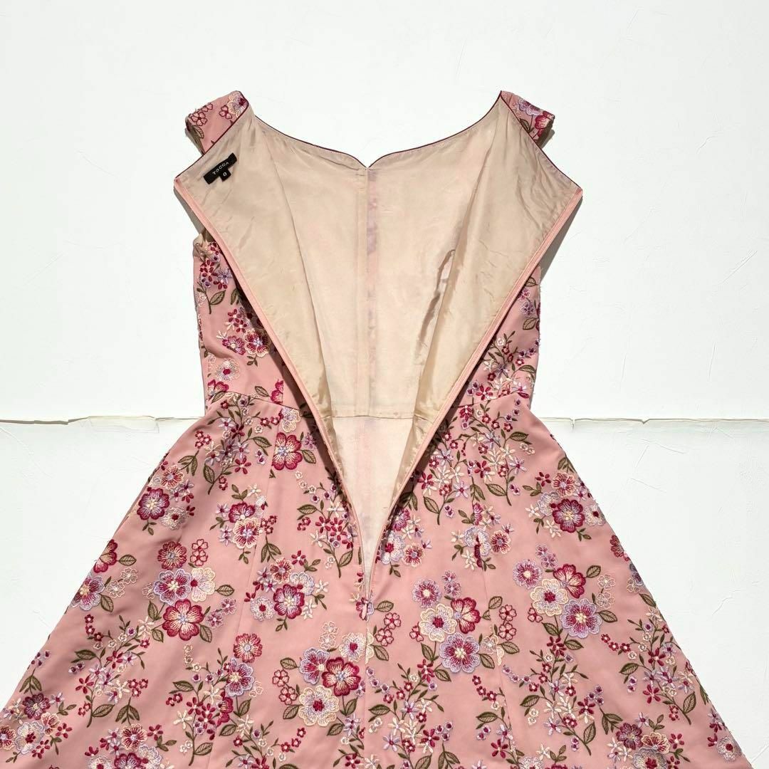 TOCCA - トッカ TOCCA 花柄 刺繍 ノースリーブ ワンピース 0 TOCCA - トッカ TOCCA 花柄 刺繍 ノースリーブ ワンピース 0