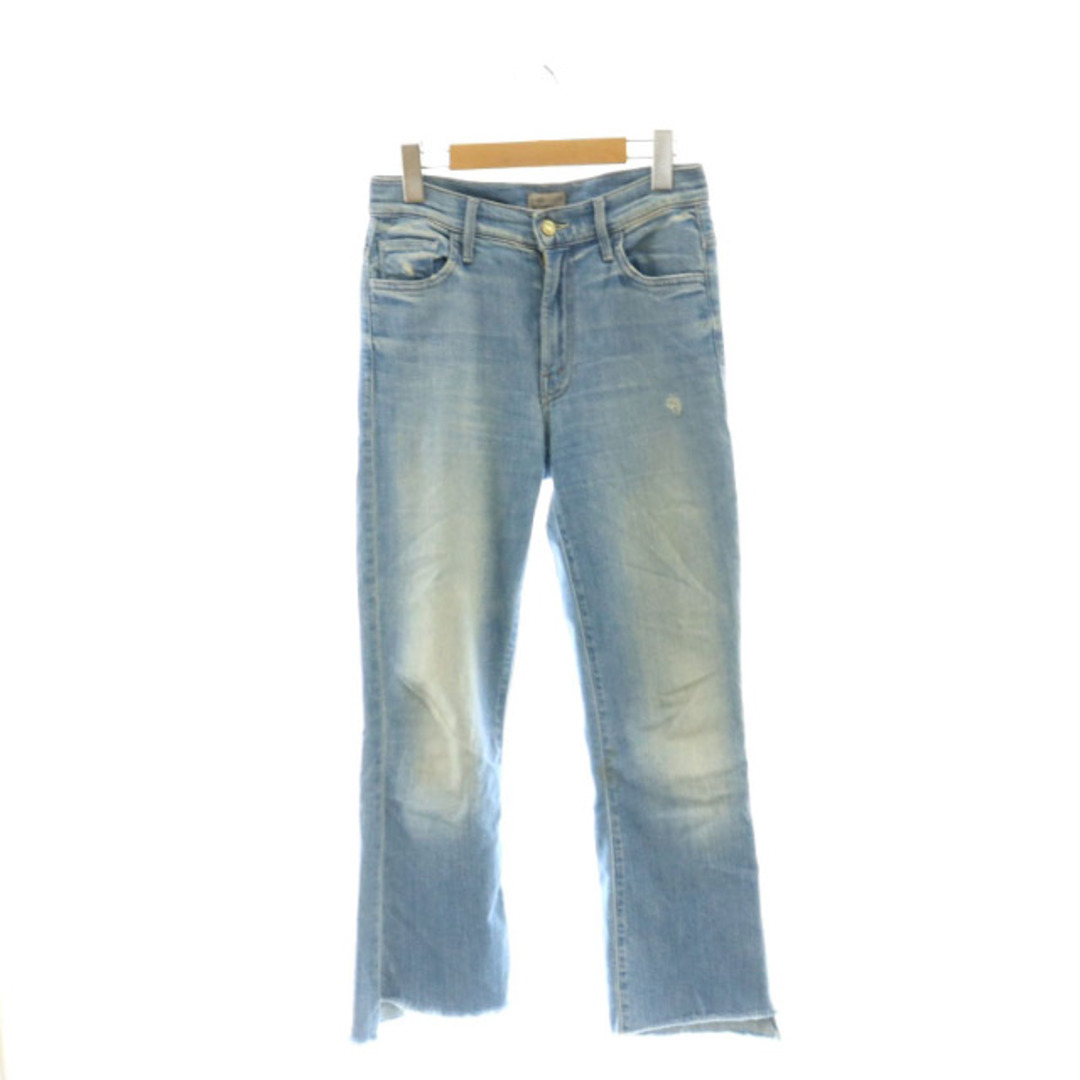 mother - マザー Insider Crop Step Fray デニムパンツ 24 青の mother - マザー Insider Crop Step Fray デニムパンツ 24 青の