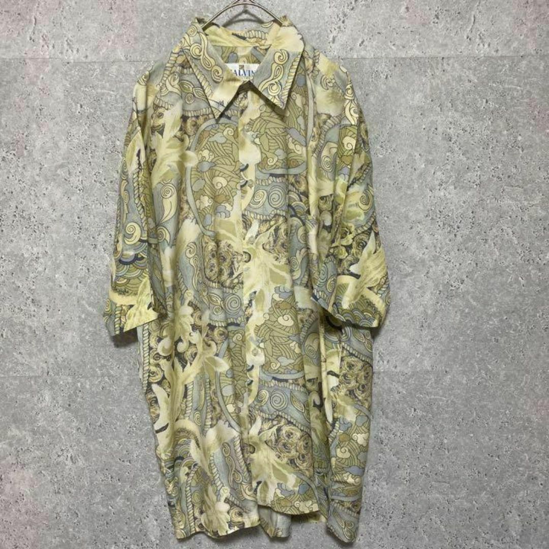 VINTAGE - 90S vintage 総柄シャツ 古着 半袖 メンズ L 個性派 VINTAGE - 90S vintage 総柄シャツ 古着 半袖 メンズ L 個性派