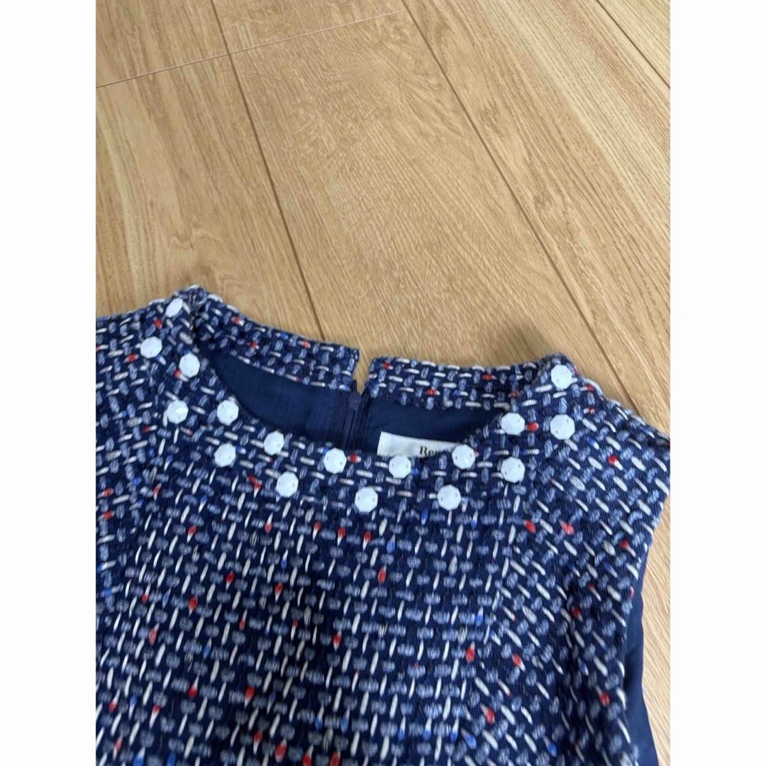 René - 美品 ルネ ツイード ビジュー ワンピースの通販 by René - 美品 ルネ ツイード ビジュー ワンピースの通販 by