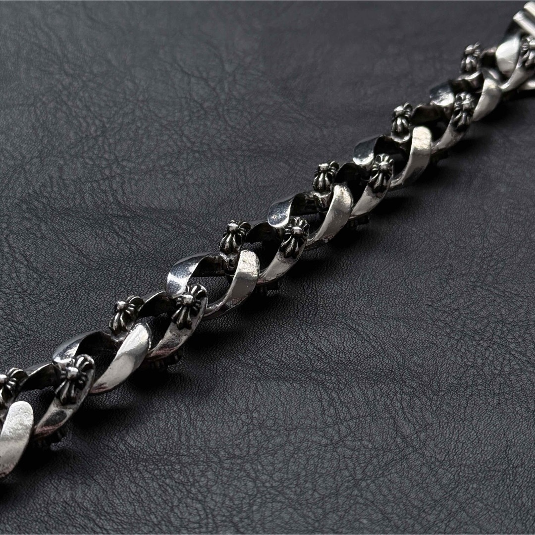 シルバー925刻印あり フローラルクロス IDチェーン シルバー シルバー925刻印あり フローラルクロス IDチェーン シルバー