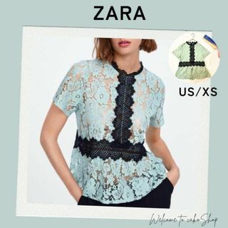 ZARA - ZARA オーガンザスリーブ仕様トップスの通販 by koharu's ZARA - ZARA オーガンザスリーブ仕様トップスの通販 by koharu's