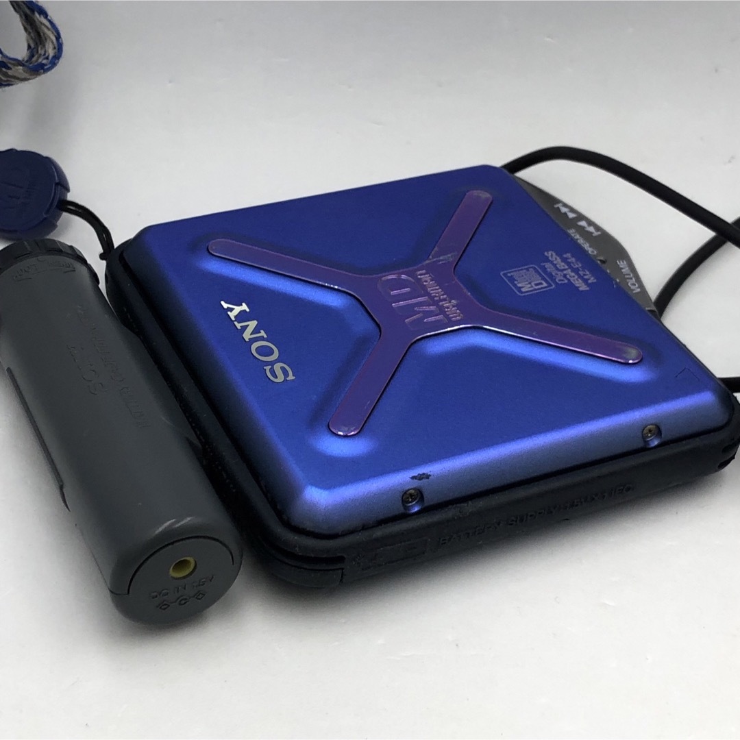 SONY - 中古品 SONY ポータブルMDプレーヤー MZ-E44 ブルー 動作 SONY - 中古品 SONY ポータブルMDプレーヤー MZ-E44 ブルー 動作