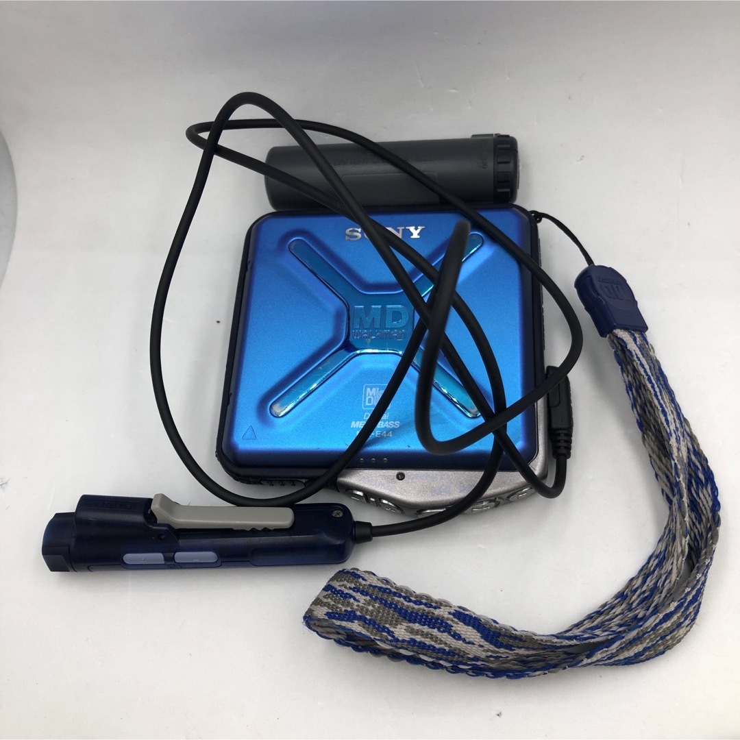 SONY - 中古品 SONY ポータブルMDプレーヤー MZ-E44 ブルー 動作 SONY - 中古品 SONY ポータブルMDプレーヤー MZ-E44 ブルー 動作