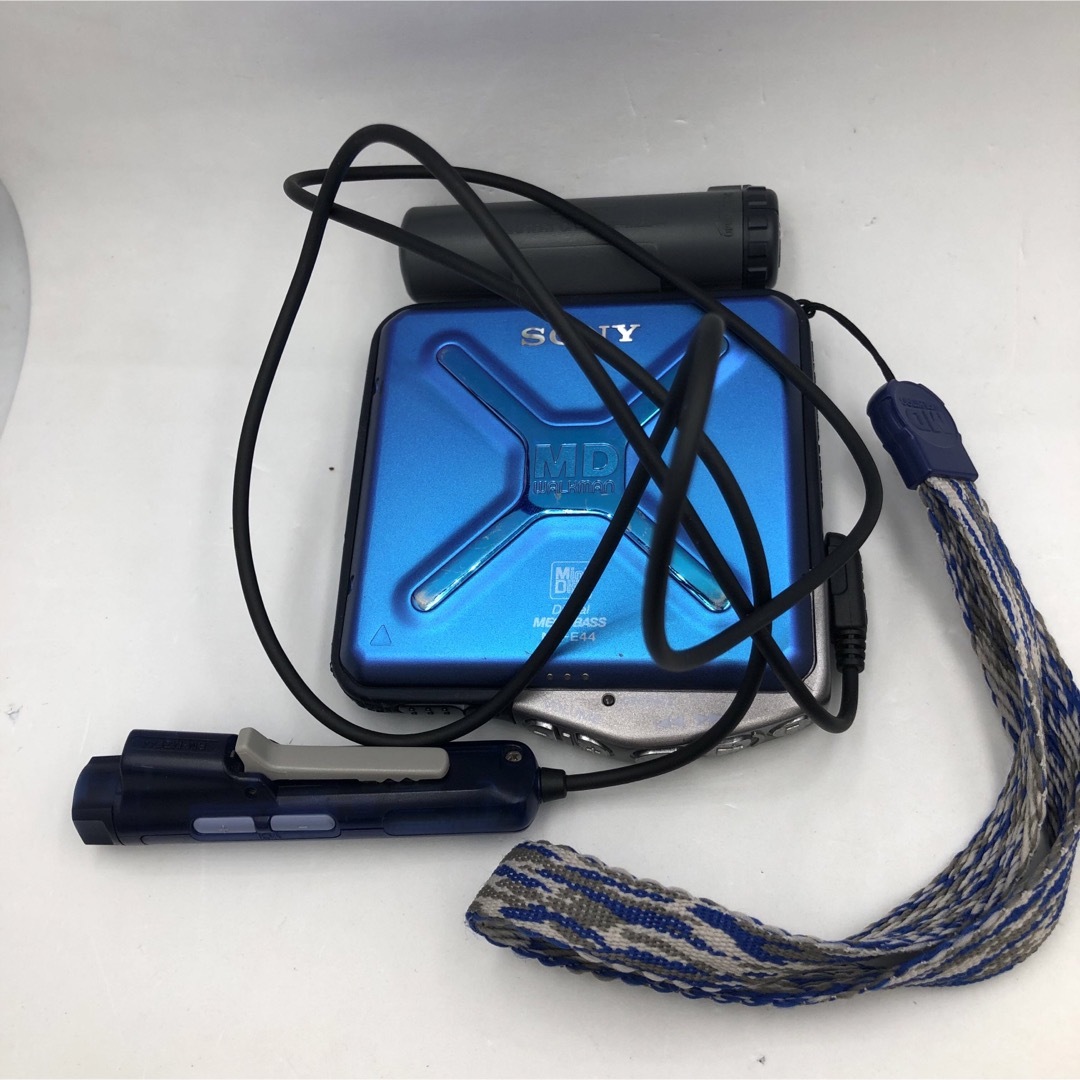 SONY - 中古品 SONY ポータブルMDプレーヤー MZ-E44 ブルー 動作 SONY - 中古品 SONY ポータブルMDプレーヤー MZ-E44 ブルー 動作