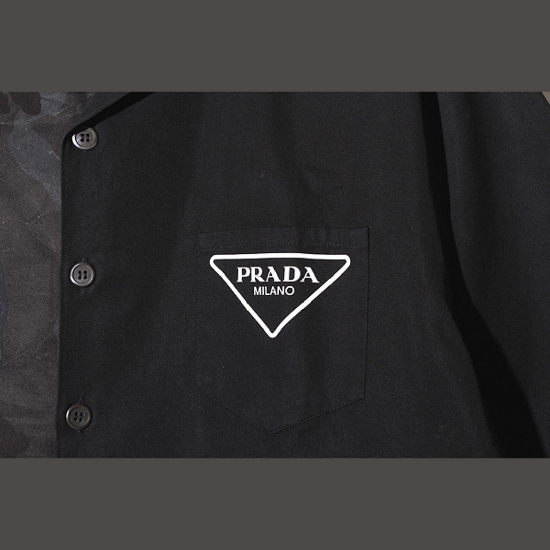 PRADA - 2022SS ダブルマッチポプリントライアングルロゴ PRADA - 2022SS ダブルマッチポプリントライアングルロゴ