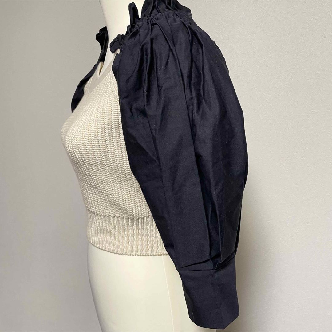ZARA - ZARA バルーンスリーブニット グリーンの通販 by