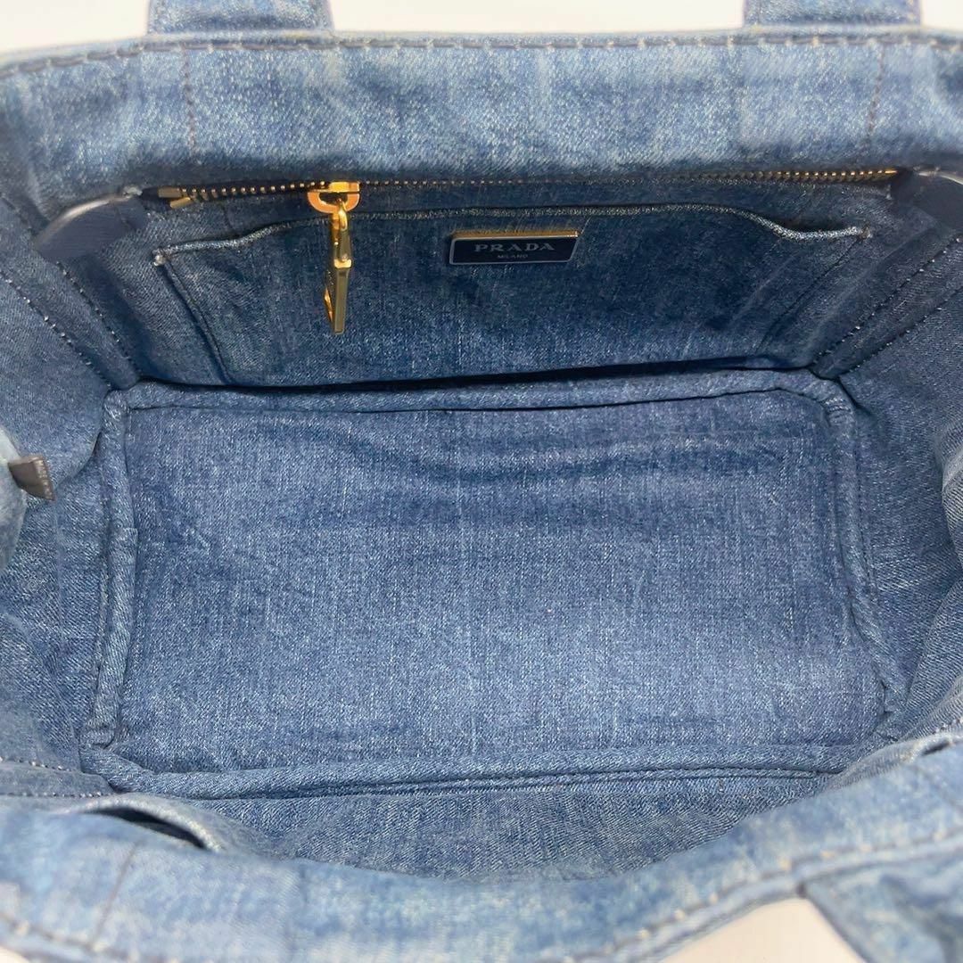 PRADA - PRADA プラダ カナパ デニム トートバッグ25031908の PRADA - PRADA プラダ カナパ デニム トートバッグ25031908の