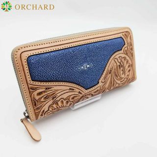 匿名配送/スティングレイ/カービング/長財布/ラウンドファスナー 匿名配送/スティングレイ/カービング/長財布/ラウンドファスナー