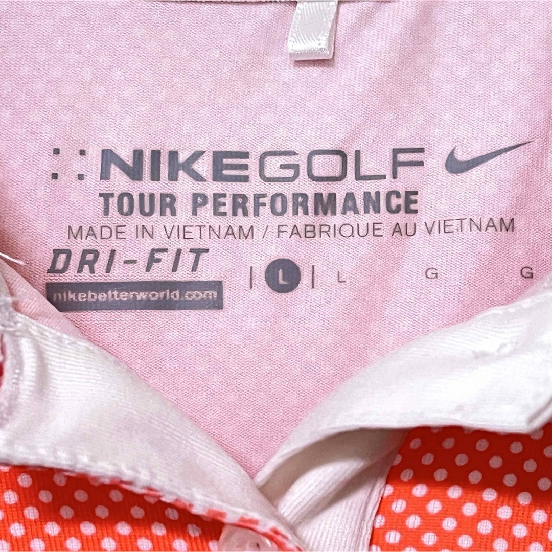 NIKE - NIKE GOLF レディース ポロシャツ L ドット柄の通販 by NIKE - NIKE GOLF レディース ポロシャツ L ドット柄の通販 by