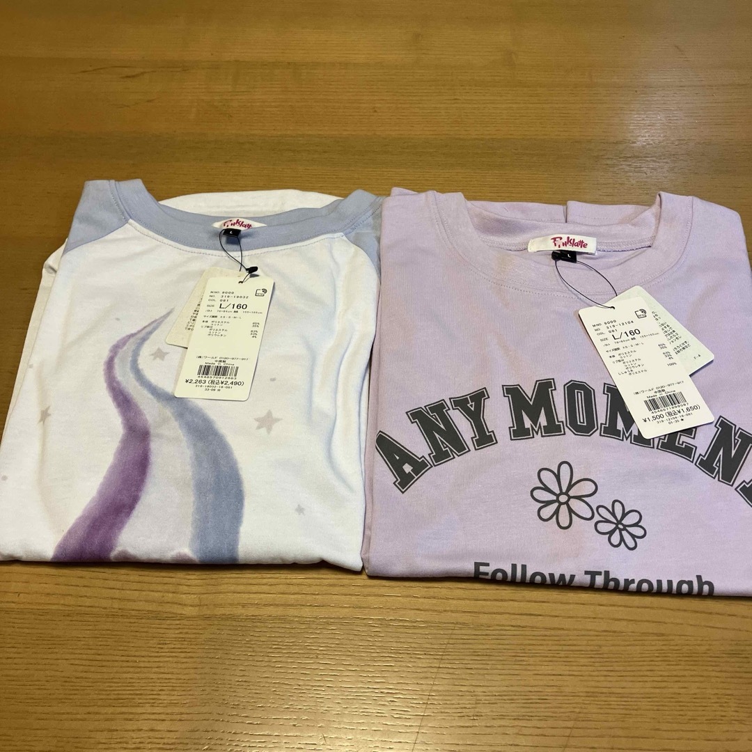 PINK-latte - ピンクラテ トップス2枚セット160の通販 by M PINK-latte - ピンクラテ トップス2枚セット160の通販 by M