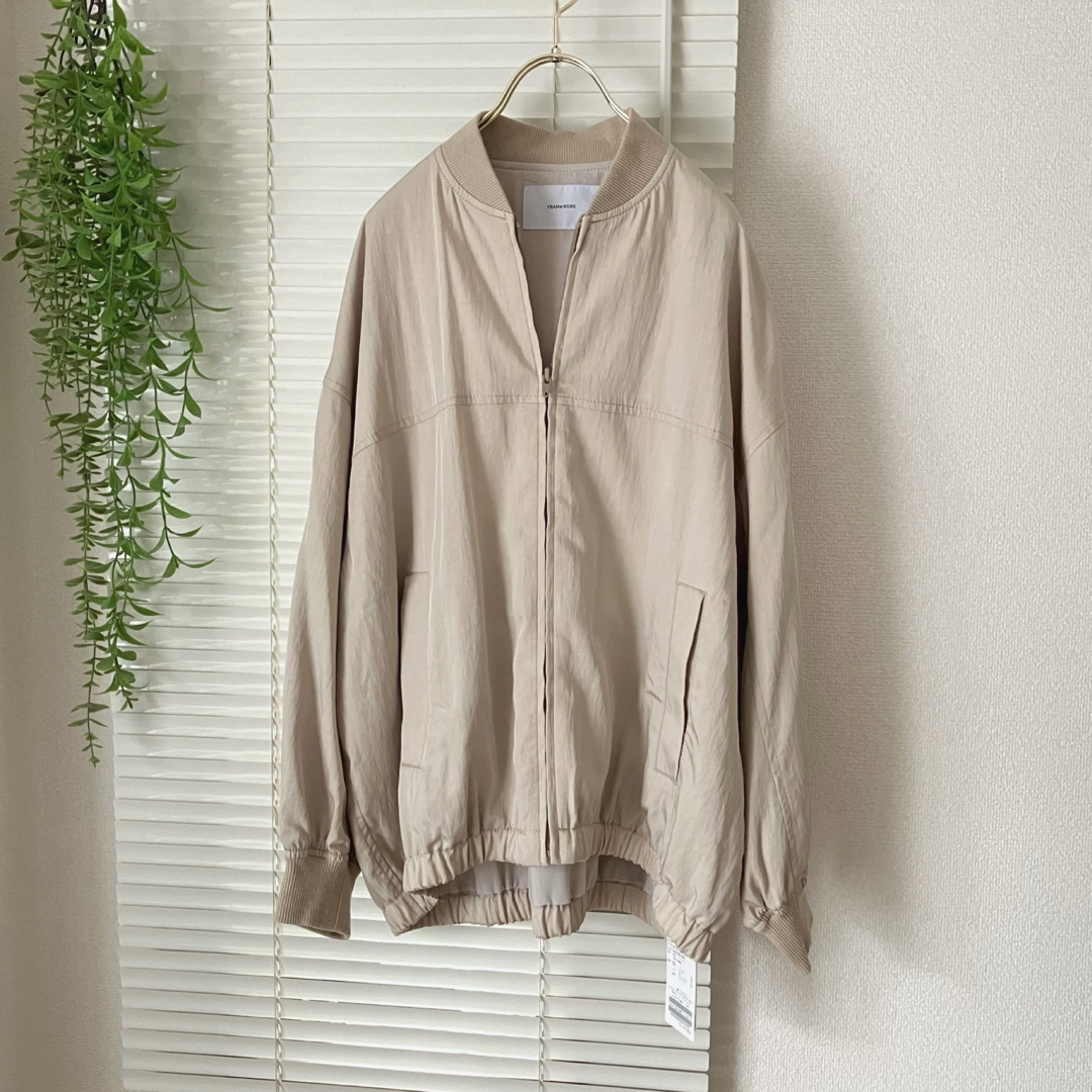 FRAMeWORK - 【新品】FRAMeWORK レーヨンナイロンMA-1 ブルゾン FRAMeWORK - 【新品】FRAMeWORK レーヨンナイロンMA-1 ブルゾン