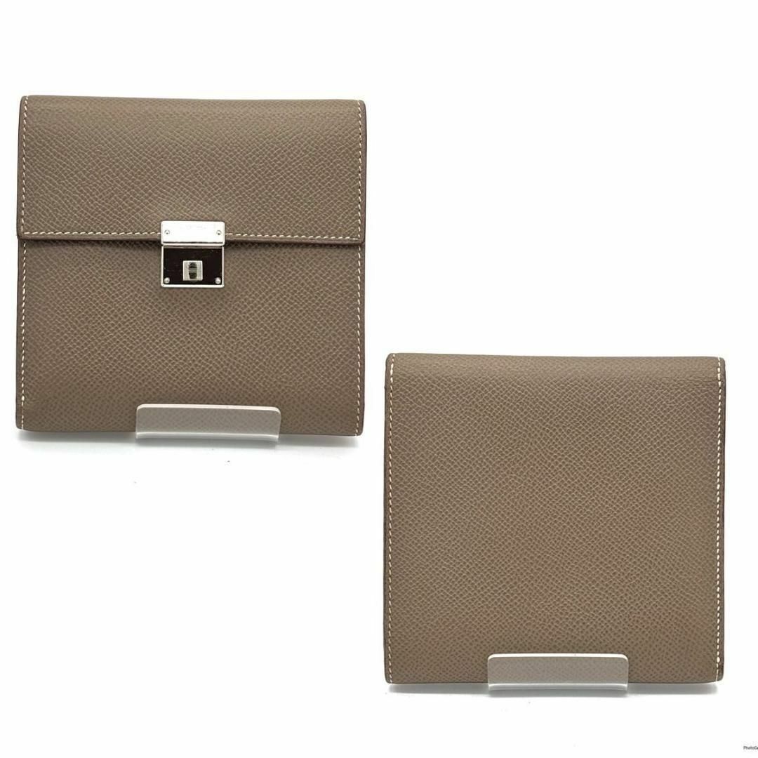 HERMES - HERMES エルメス クリック12 三つ折り財布 エトゥープ HERMES - HERMES エルメス クリック12 三つ折り財布 エトゥープ