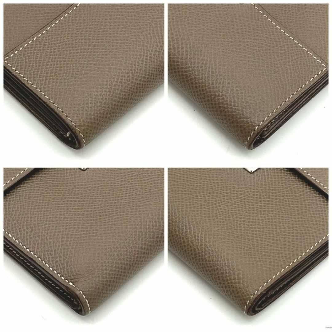 HERMES - HERMES エルメス クリック12 三つ折り財布 エトゥープ HERMES - HERMES エルメス クリック12 三つ折り財布 エトゥープ