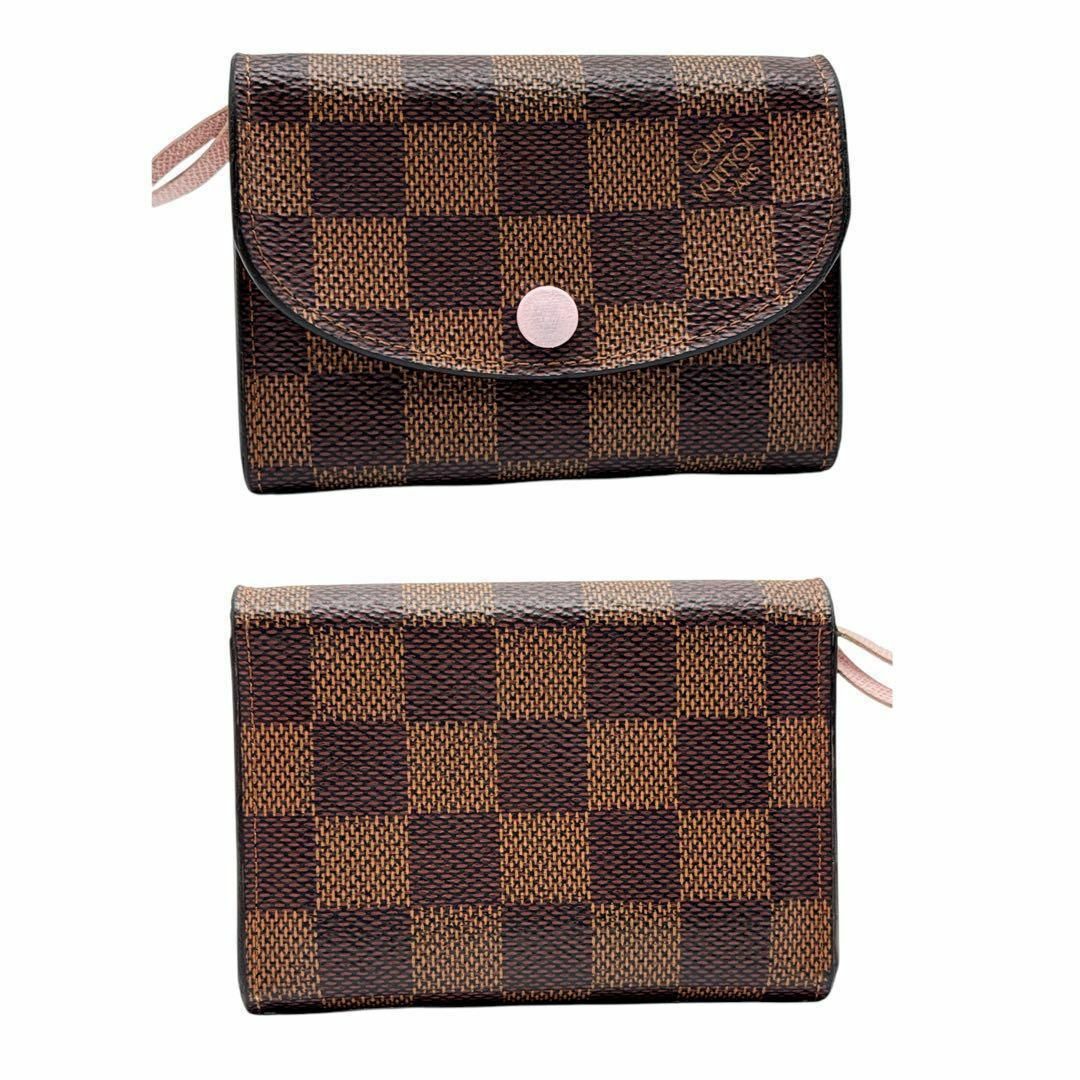 LOUIS VUITTON - ルイヴィトン ダミエ ポルトモネロザリ コイン LOUIS VUITTON - ルイヴィトン ダミエ ポルトモネロザリ コイン