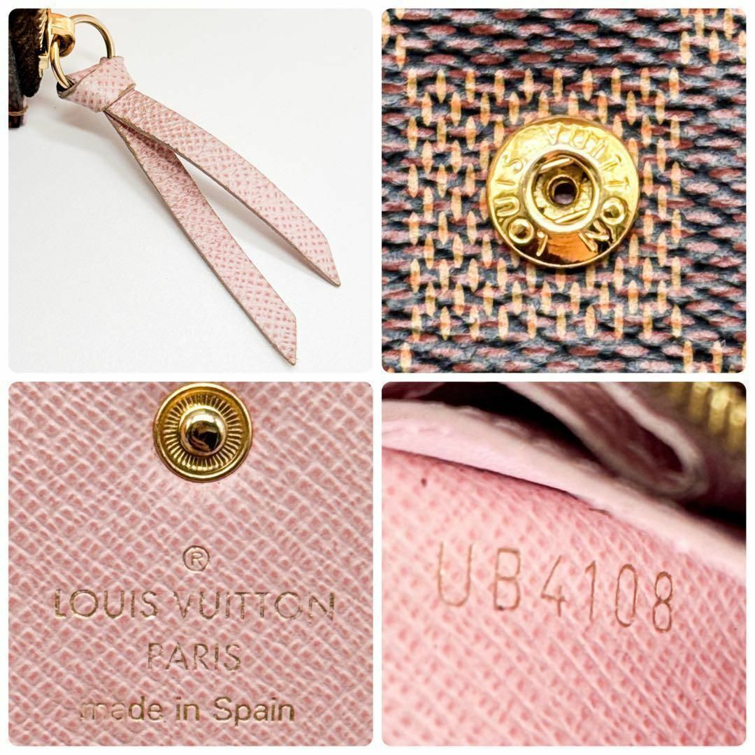 LOUIS VUITTON - ルイヴィトン ダミエ ポルトモネロザリ コイン LOUIS VUITTON - ルイヴィトン ダミエ ポルトモネロザリ コイン