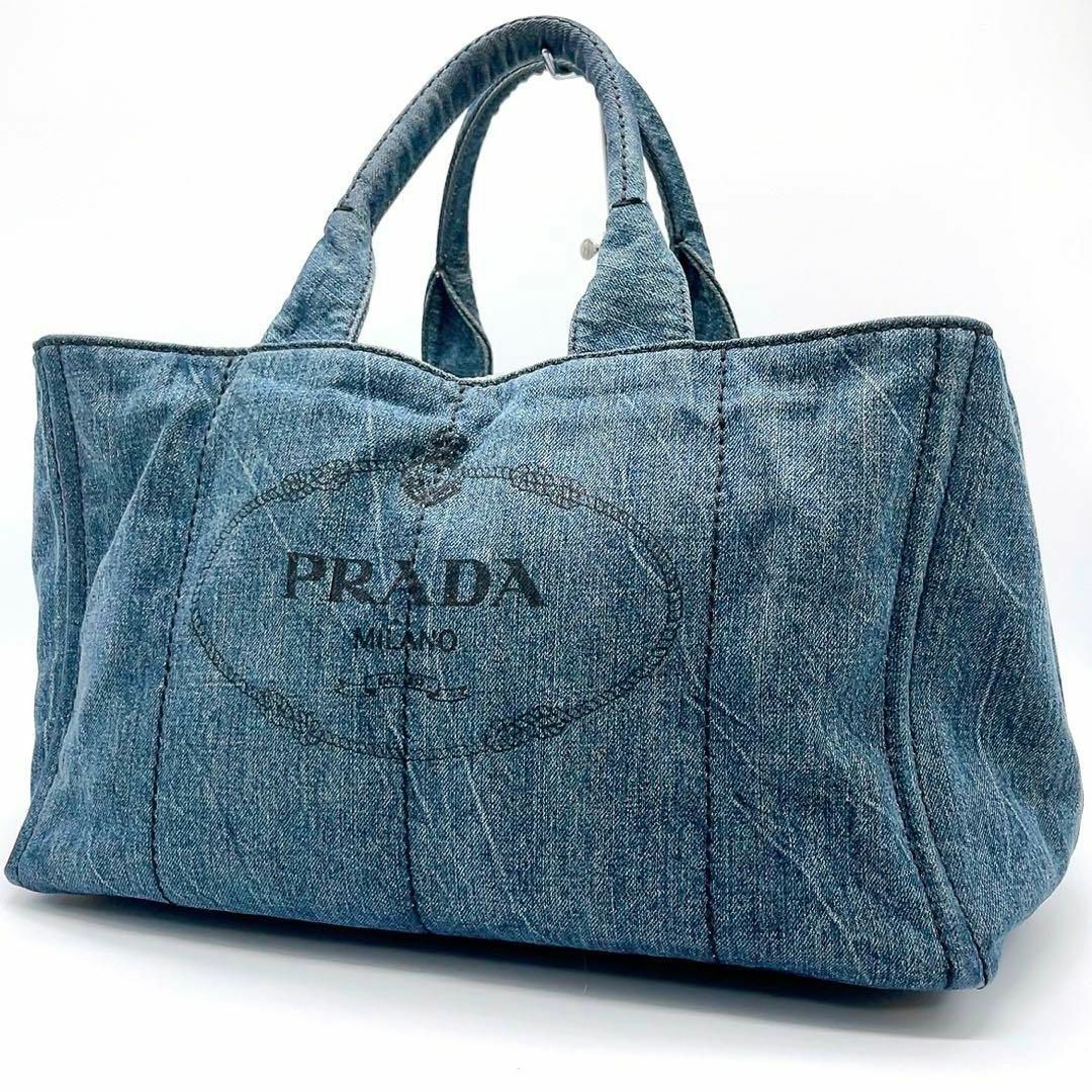 PRADA - プラダ PRADA カナパ デニム トートバッグ 25032604の PRADA - プラダ PRADA カナパ デニム トートバッグ 25032604の