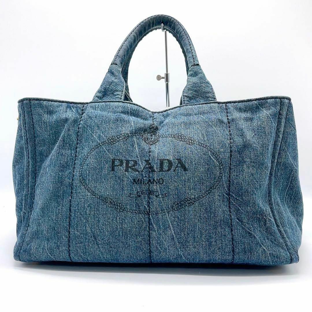PRADA - プラダ PRADA カナパ デニム トートバッグ 25032604の PRADA - プラダ PRADA カナパ デニム トートバッグ 25032604の