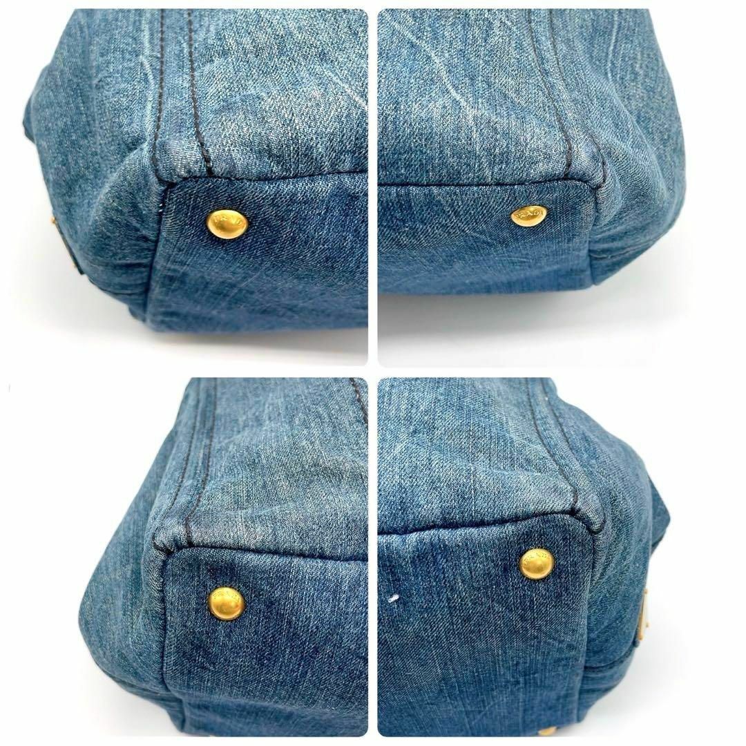 PRADA - プラダ PRADA カナパ デニム トートバッグ 25032604の PRADA - プラダ PRADA カナパ デニム トートバッグ 25032604の