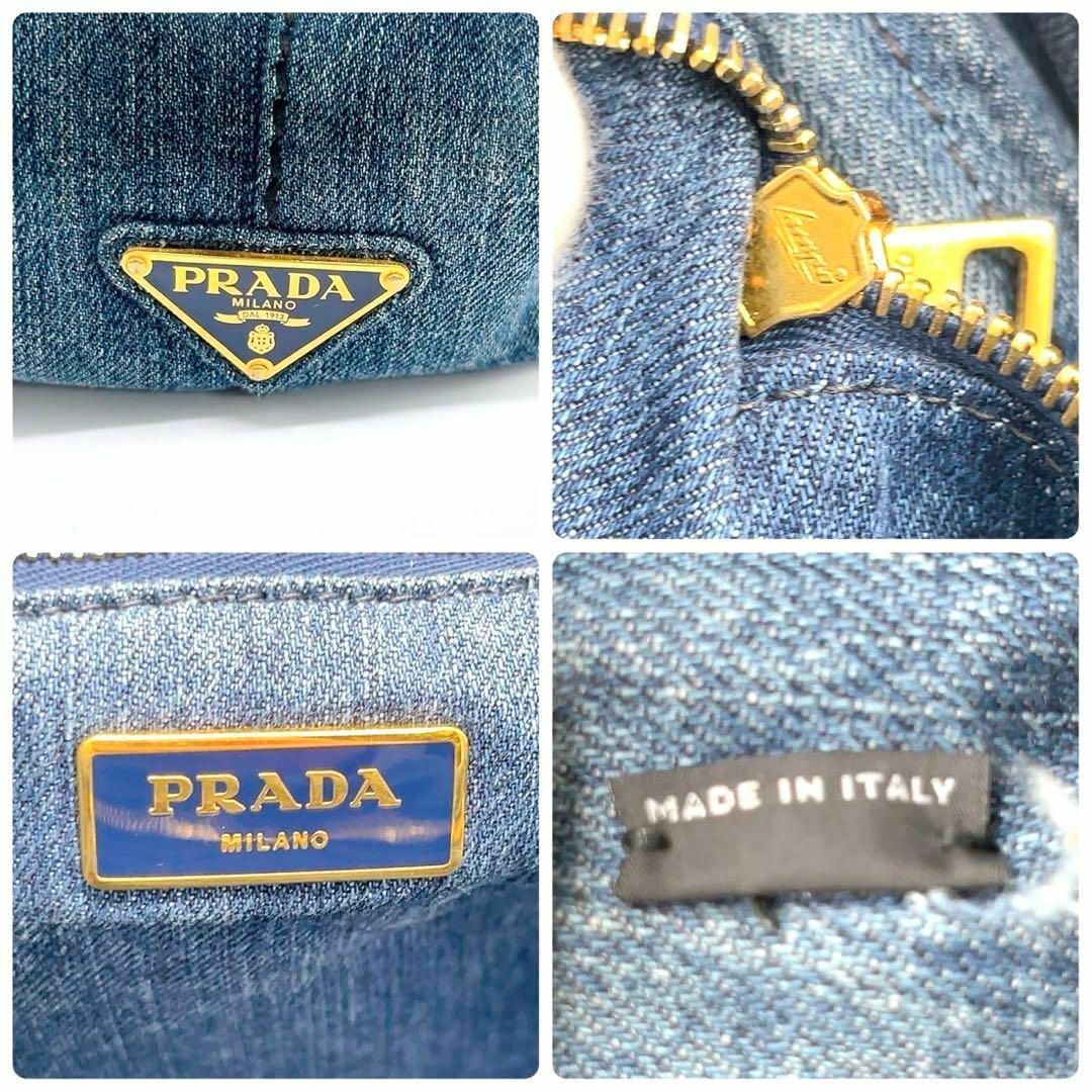 PRADA - プラダ PRADA カナパ デニム トートバッグ 25032604の PRADA - プラダ PRADA カナパ デニム トートバッグ 25032604の