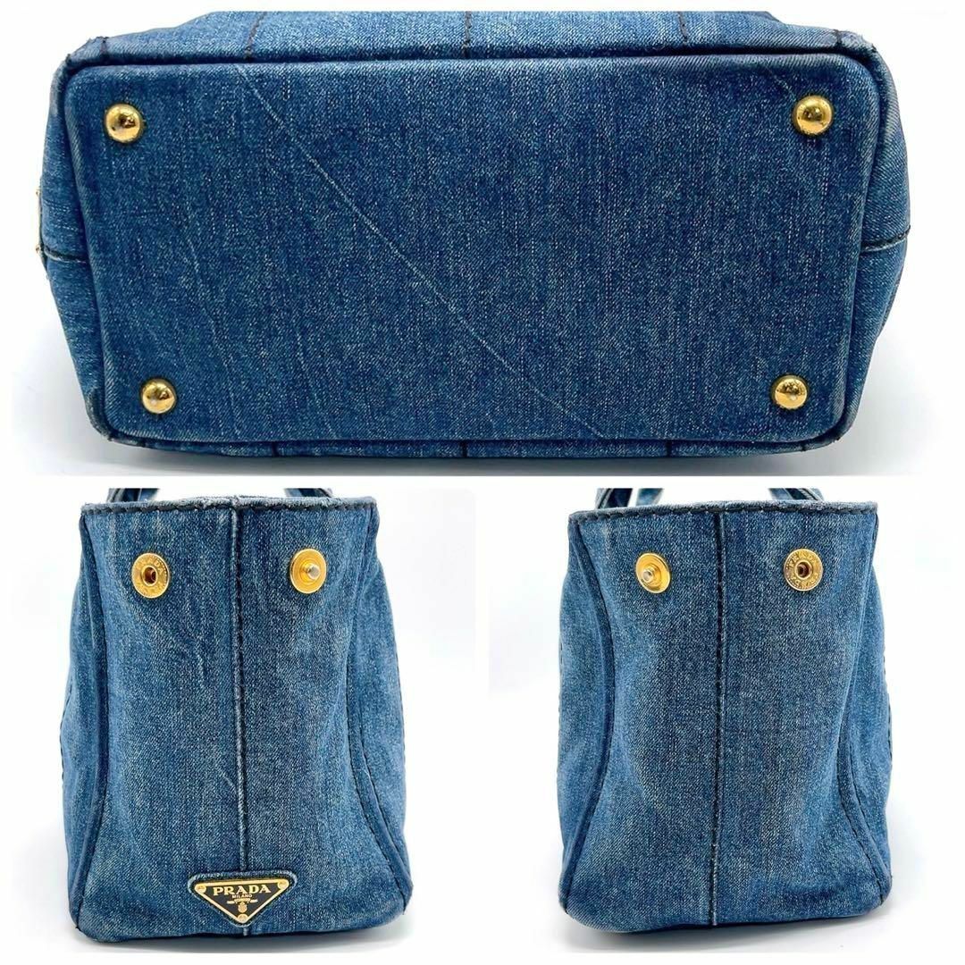 PRADA - PRADA プラダ カナパ デニム ハンドバッグ 25031901の PRADA - PRADA プラダ カナパ デニム ハンドバッグ 25031901の