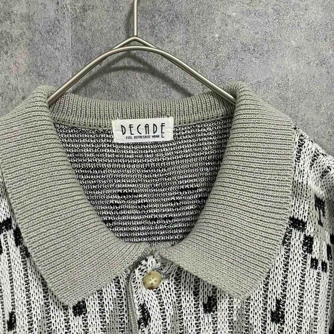 VINTAGE - 90s vintage 総柄 サマーニット メンズL 古着 個性派 VINTAGE - 90s vintage 総柄 サマーニット メンズL 古着 個性派