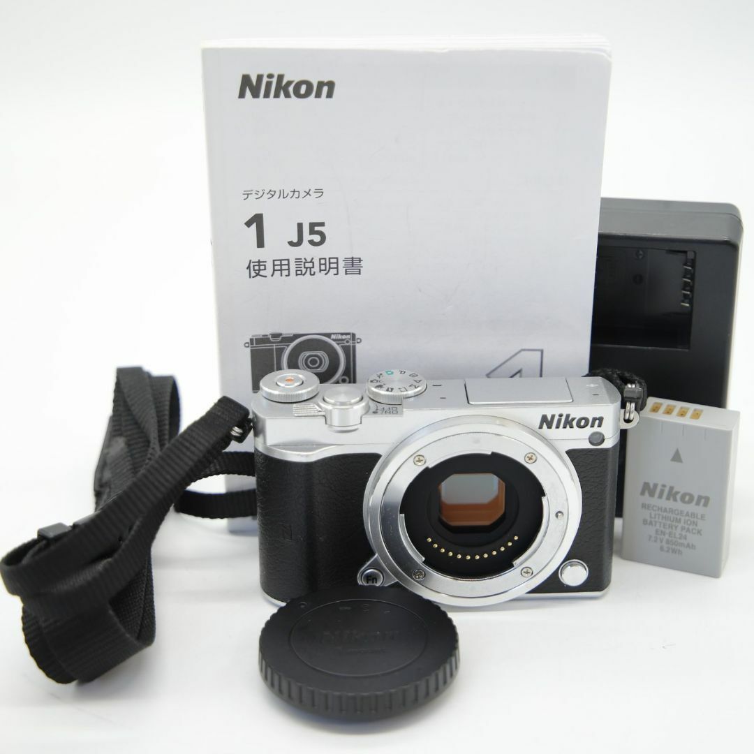 Nikon - □美品□Nikon1 J5 ボディ シルバー J5SLの通販 by Ri's Nikon - □美品□Nikon1 J5 ボディ シルバー J5SLの通販 by Ri's