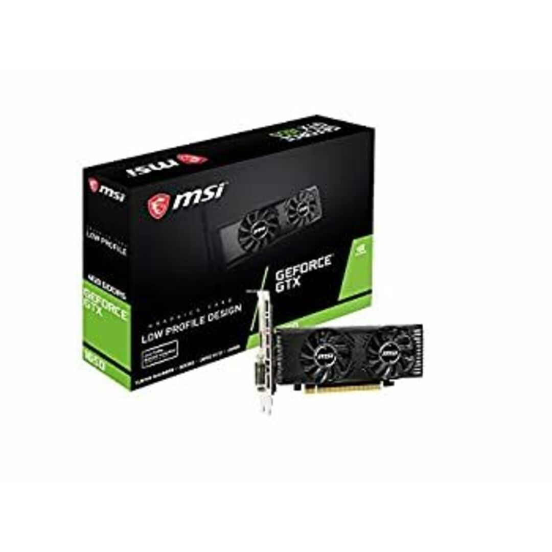 MSI GeForce GTX 1650 4GT LP グラフィックスボード VD6989 スマホ/家電/カメラのPC/タブレット(PCパーツ)の商品写真
