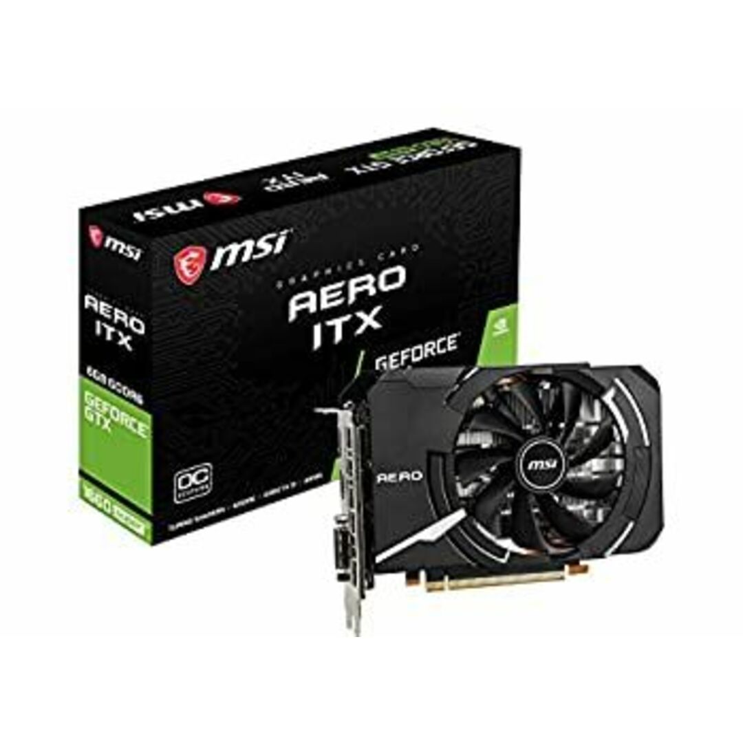 MSI GeForce GTX 1660 SUPER AERO ITX OC グラフィックスボード VD7112 スマホ/家電/カメラのPC/タブレット(PCパーツ)の商品写真