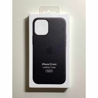Apple - 【新品】純正 iPhone 12 mini レザーケース・ブラック① Apple - 【新品】純正 iPhone 12 mini レザーケース・ブラック①
