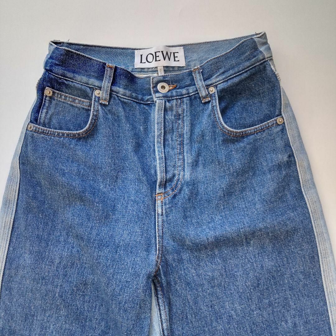 LOEWE - 美品 ロエベ コンビカラー カーヴィーデニム ハイ LOEWE - 美品 ロエベ コンビカラー カーヴィーデニム ハイ