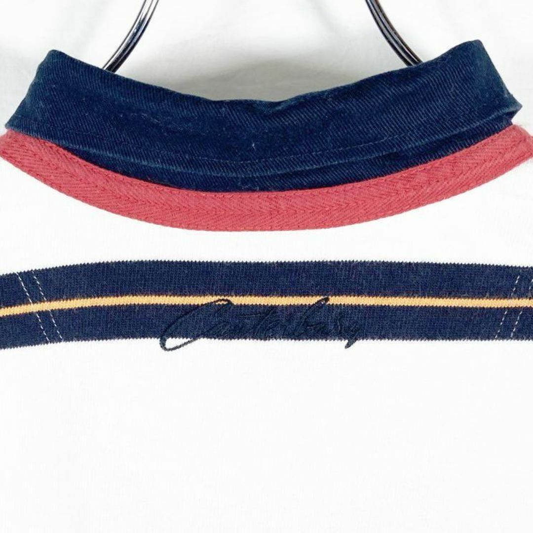 CANTERBURY - カンタベリー 長袖ポロシャツ ラガーシャツ 刺繍 CANTERBURY - カンタベリー 長袖ポロシャツ ラガーシャツ 刺繍
