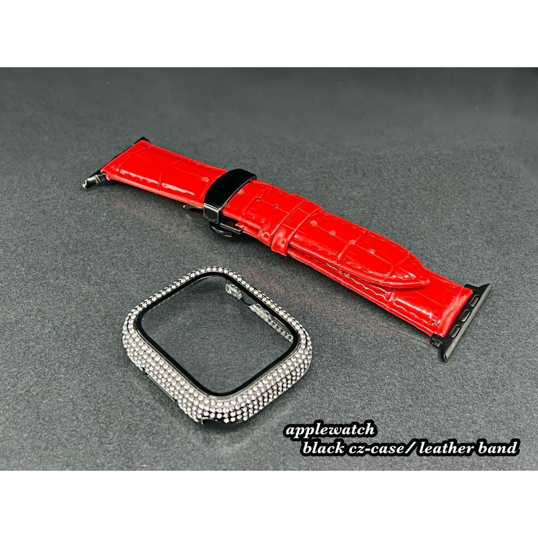 Apple Watch - アップルウォッチ czケース レッド本革レザー Apple Watch - アップルウォッチ czケース レッド本革レザー