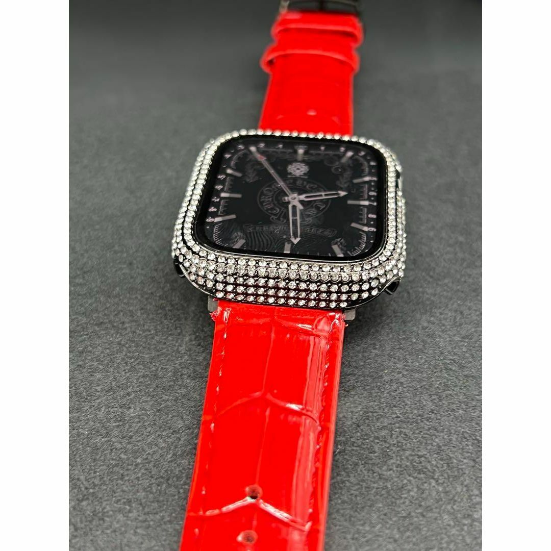 Apple Watch - アップルウォッチ czケース レッド本革レザー Apple Watch - アップルウォッチ czケース レッド本革レザー