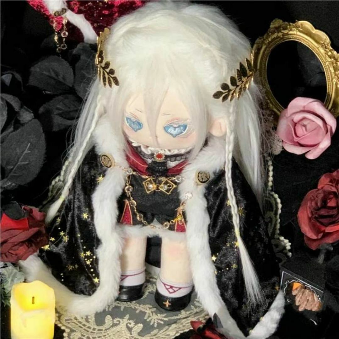 1015 黒 20cm ♡ぬい服 王様 7点セット マント 靴 着せ替え ぬい 1015 黒 20cm ♡ぬい服 王様 7点セット マント 靴 着せ替え ぬい