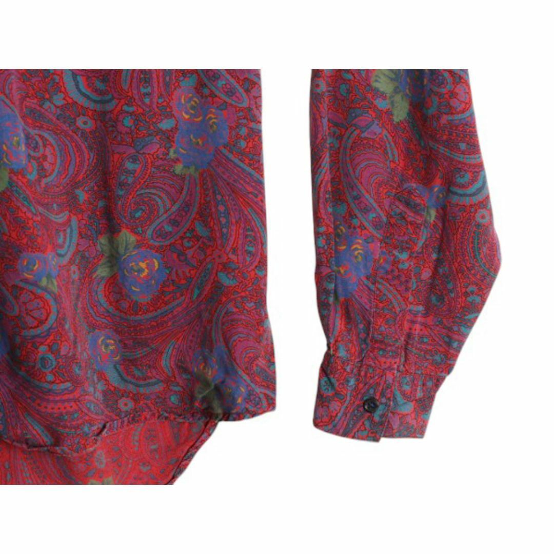90s OLD GAP 100% レーヨン ループ留め オープンカラー 総柄 90s OLD GAP 100% レーヨン ループ留め オープンカラー 総柄