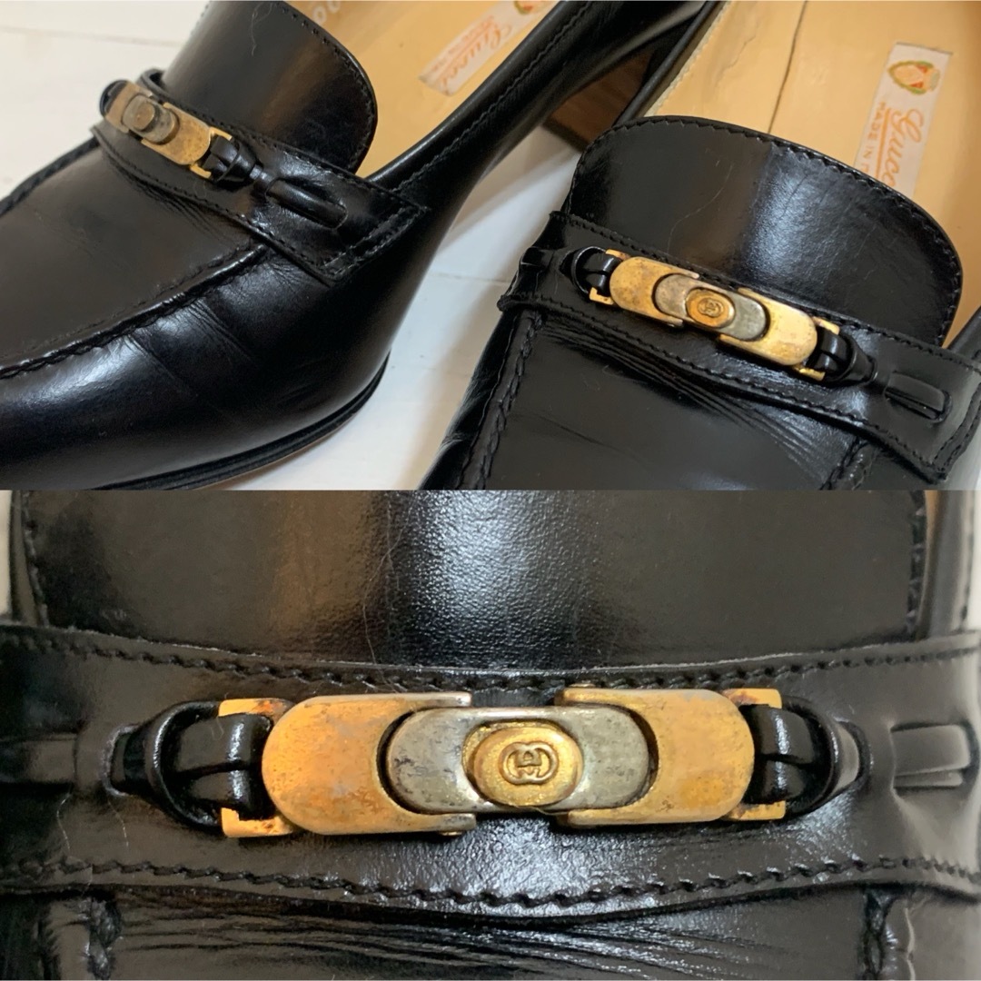 GUCCI - OLD GUCCI オールドグッチ 70s ITALY製 GG レザー GUCCI - OLD GUCCI オールドグッチ 70s ITALY製 GG レザー
