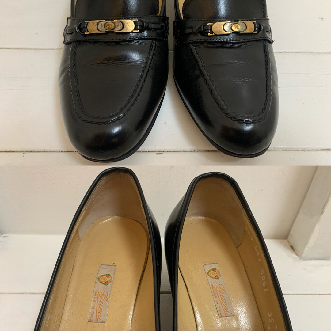 GUCCI - OLD GUCCI オールドグッチ 70s ITALY製 GG レザー GUCCI - OLD GUCCI オールドグッチ 70s ITALY製 GG レザー