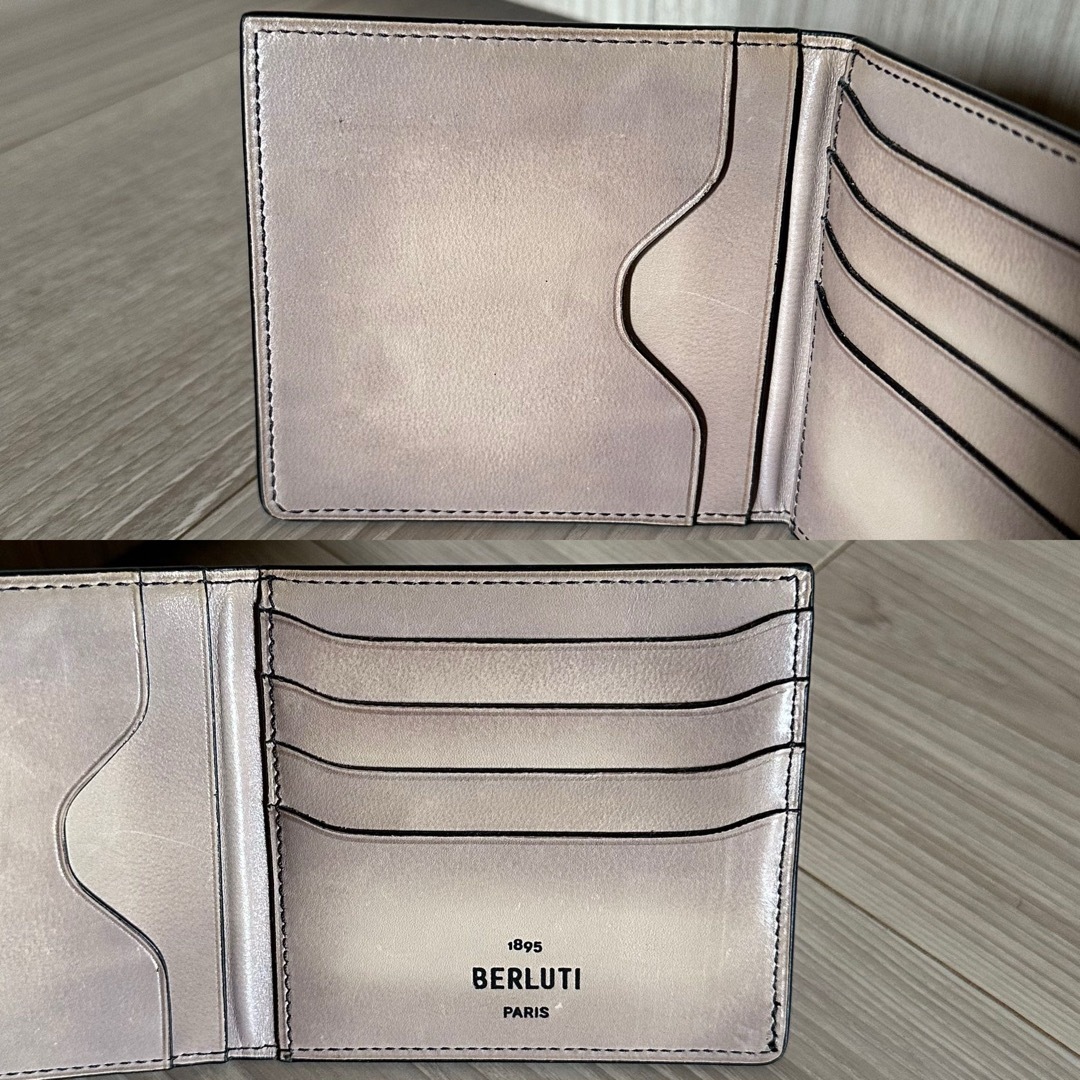 BERLUTI - 特注19万 ベルルッティ スクリットレザー 財布 オッソ BERLUTI - 特注19万 ベルルッティ スクリットレザー 財布 オッソ