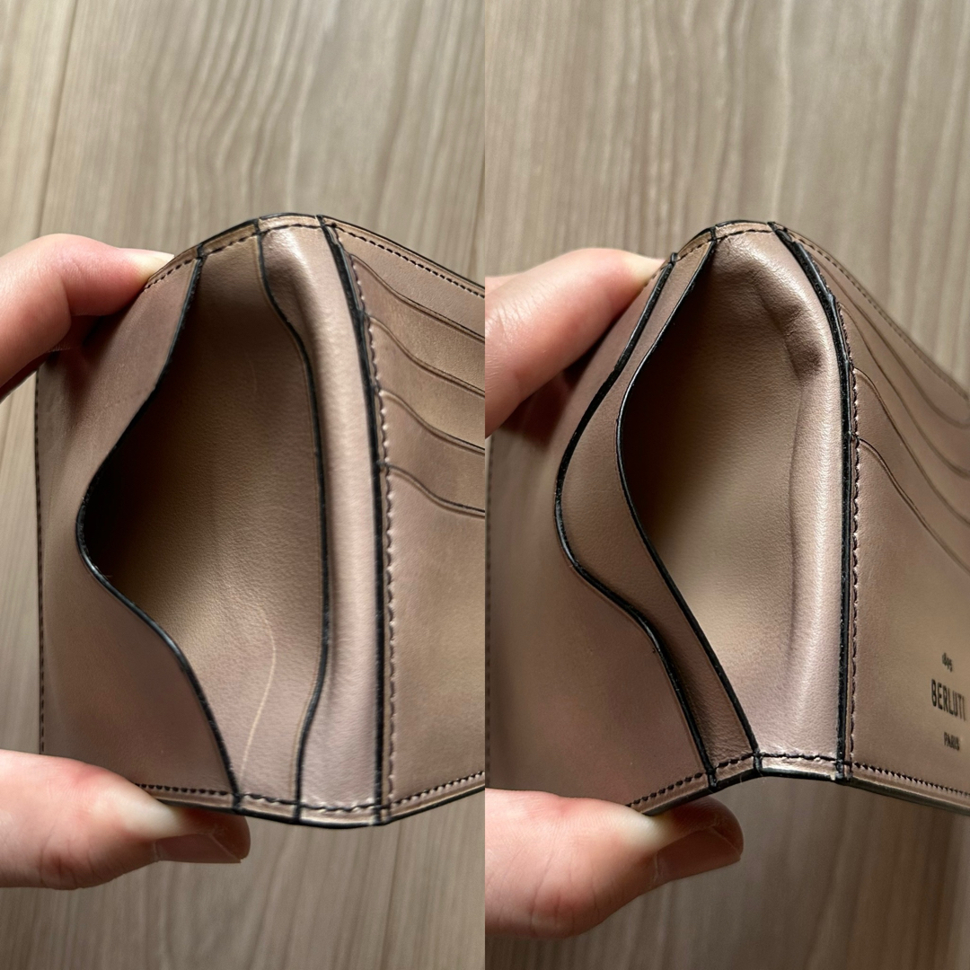 BERLUTI - 特注19万 ベルルッティ スクリットレザー 財布 オッソ BERLUTI - 特注19万 ベルルッティ スクリットレザー 財布 オッソ