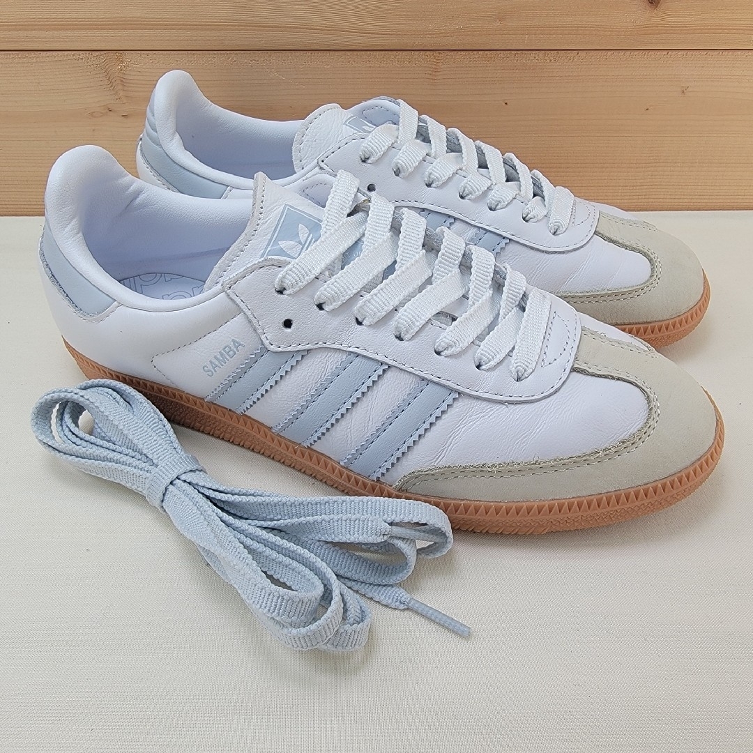 adidas - アディダス サンバ OG ホワイト/ブルー 24cmの通販 by adidas - アディダス サンバ OG ホワイト/ブルー 24cmの通販 by