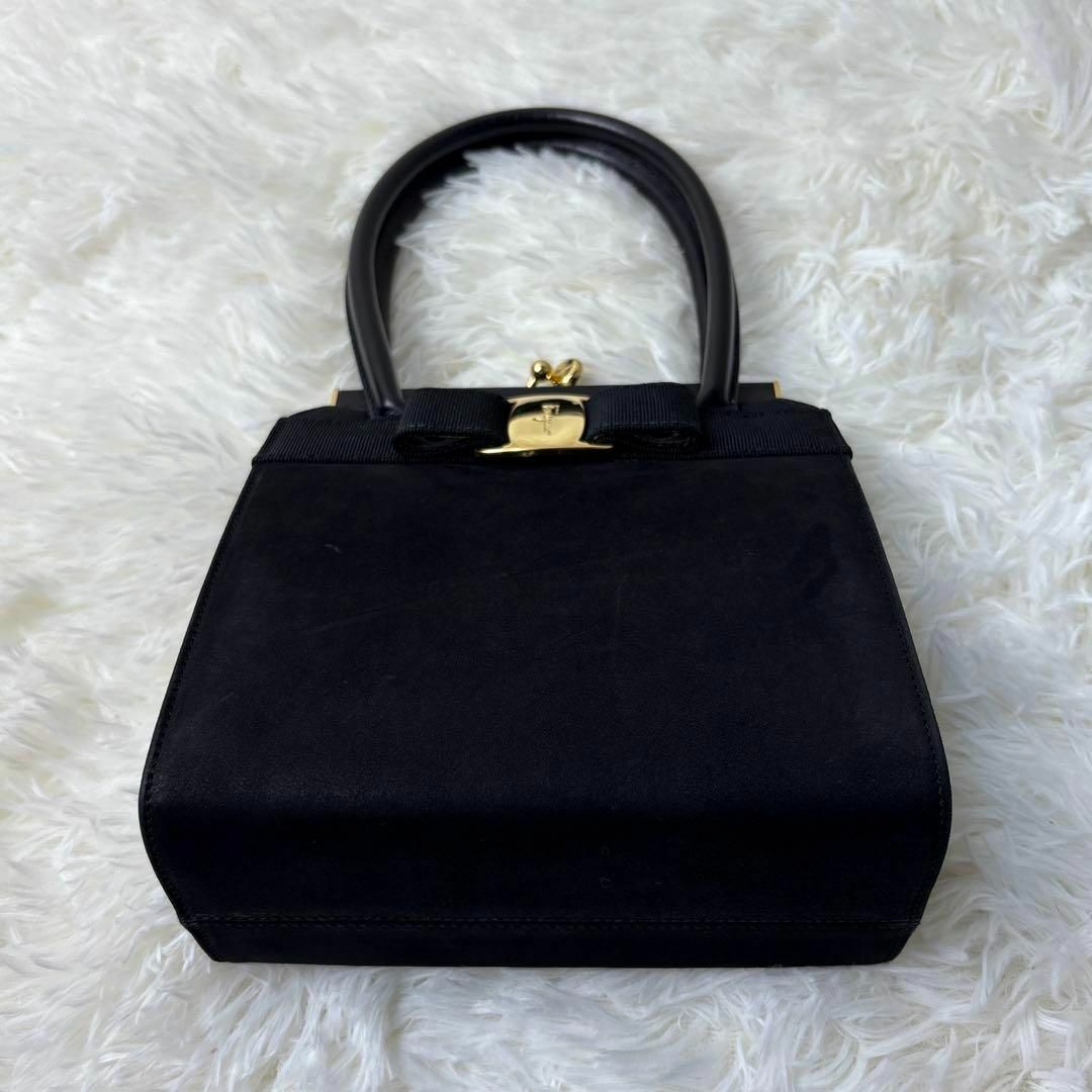 Salvatore Ferragamo - 美品✨フェラガモ ヴァラリボン 2way 黒 Salvatore Ferragamo - 美品✨フェラガモ ヴァラリボン 2way 黒