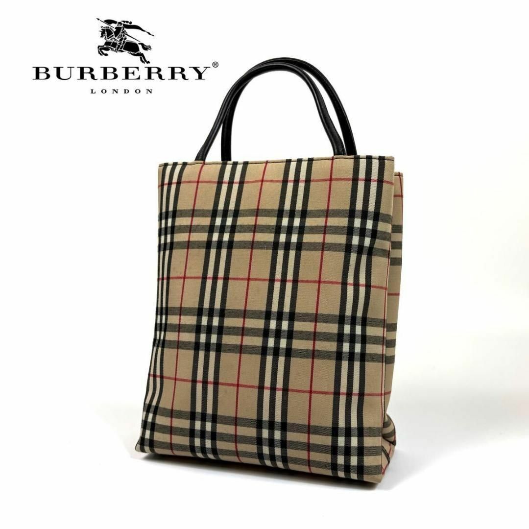 BURBERRY - BURBERRY ノバチェック ハンドバッグ キャメル BURBERRY - BURBERRY ノバチェック ハンドバッグ キャメル