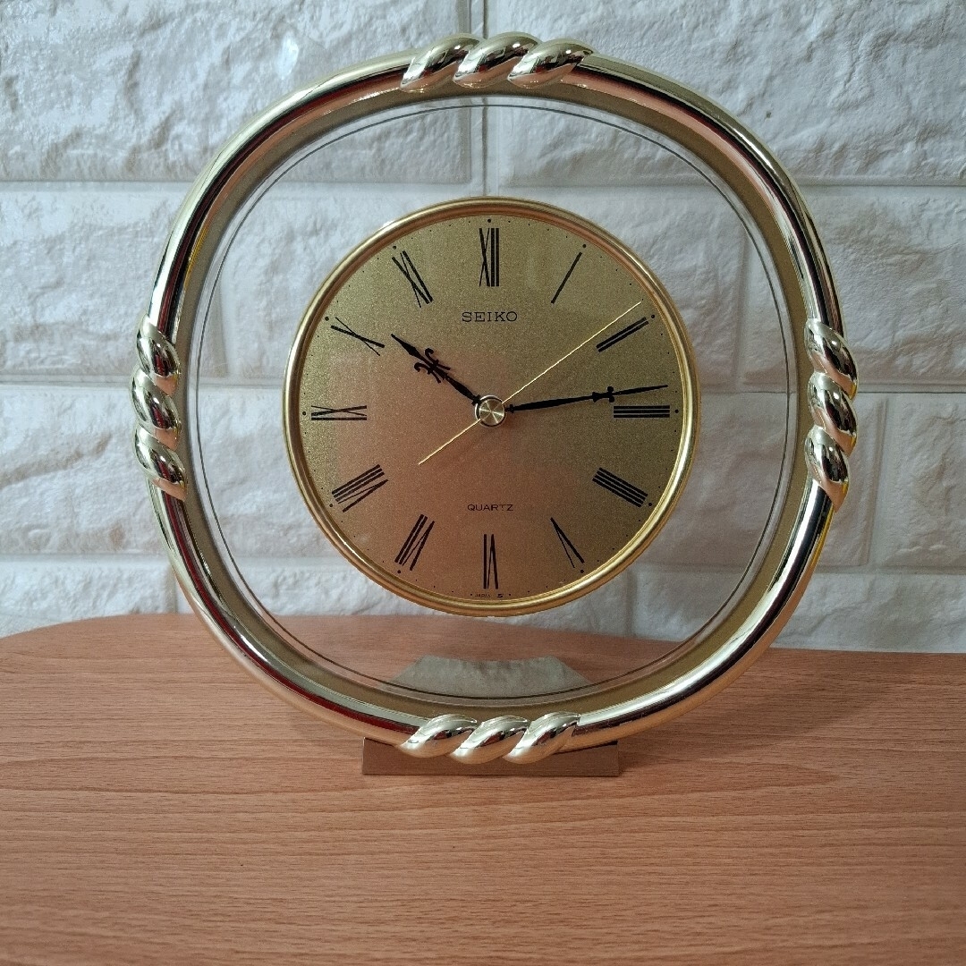 SEIKO - セイコー クオーツ 置時計 ※動作確認済み※ 昭和レトロの SEIKO - セイコー クオーツ 置時計 ※動作確認済み※ 昭和レトロの